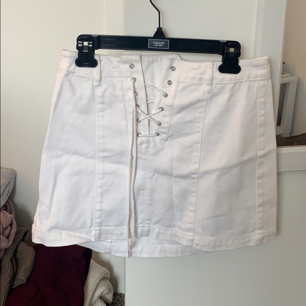 White skirt